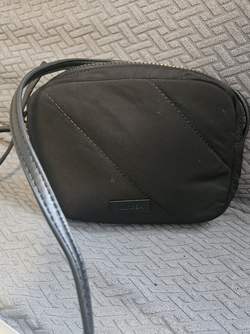 Pull&Bear Black Quilted Belt Bag